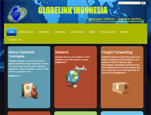 Tablet Screenshot of globelink-indonesia.com